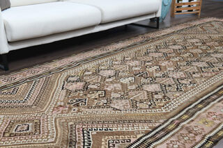 Turkish Wide Kilim Rug - Thumbnail