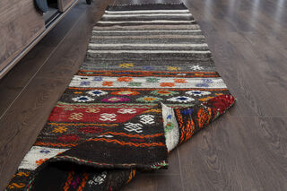 Kilim Turkish Runner Rug - Thumbnail