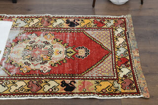 Patched Oushak Runner Rug - Thumbnail