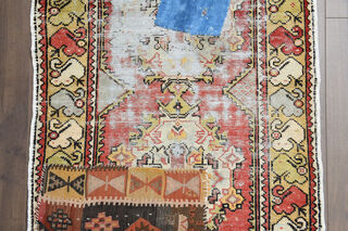 Patched Oushak Runner Rug - Thumbnail