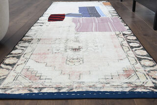Patched Turkish Runner Rug - Thumbnail