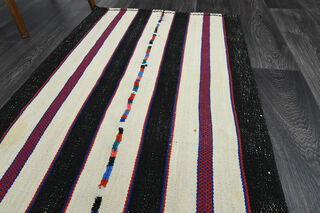 Striped Turkish Runner Rug - Thumbnail