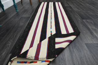 Striped Turkish Runner Rug - Thumbnail