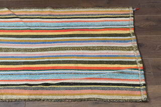 Turkish Striped Kilim Rug - Thumbnail