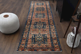 Vintage Turkish Runner Rug - Thumbnail