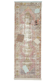 Turkish Patched Runner Rug - Thumbnail