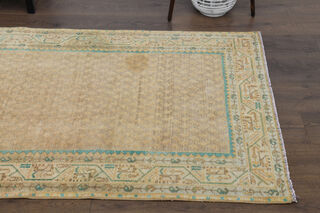 Oushak Turkish Runner Rug - Thumbnail