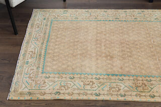 Oushak Turkish Runner Rug - Thumbnail