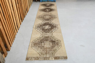 Vintage Turkish Runner Rug - Thumbnail