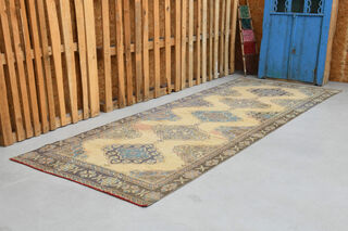 Oriental Turkish Runner Rug - Thumbnail