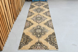 Turkish Oriental Runner Rug - Thumbnail