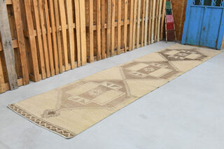 Turkish Oushak Runner Rug - Thumbnail