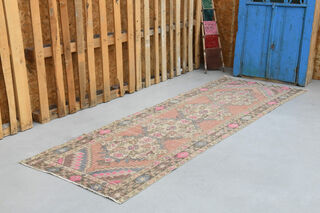 Vintage Turkish Runner Rug - Thumbnail