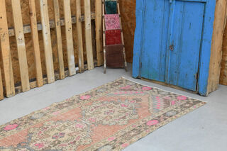 Vintage Turkish Runner Rug - Thumbnail