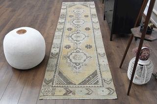 Oushak Turkish Runner Rug - Thumbnail