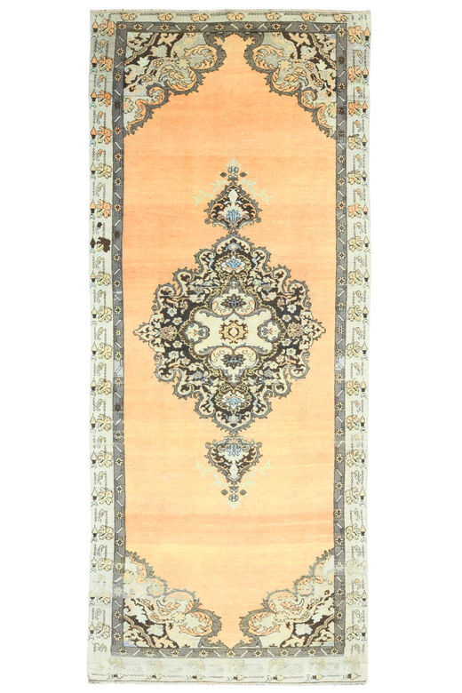 Turkish Vintage Wide Runner Rug