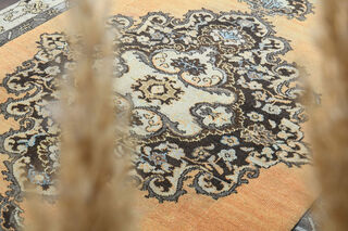 Turkish Vintage Wide Runner Rug - Thumbnail