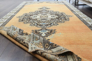 Turkish Vintage Wide Runner Rug - Thumbnail