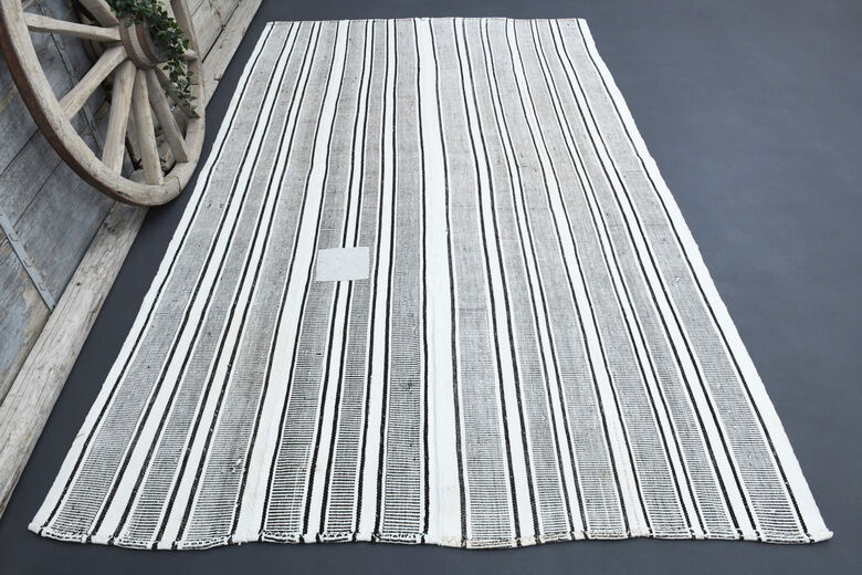 Striped Vintage Kilim Rug