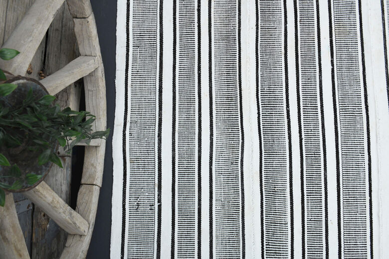 Striped Vintage Kilim Rug