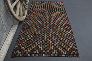 Vintage Turkish Kilim Rug - Thumbnail