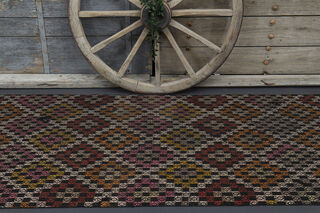 Vintage Turkish Kilim Rug - Thumbnail