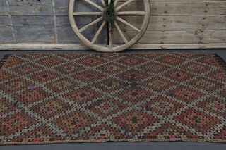 Vintage Turkish Kilim Rug - Thumbnail