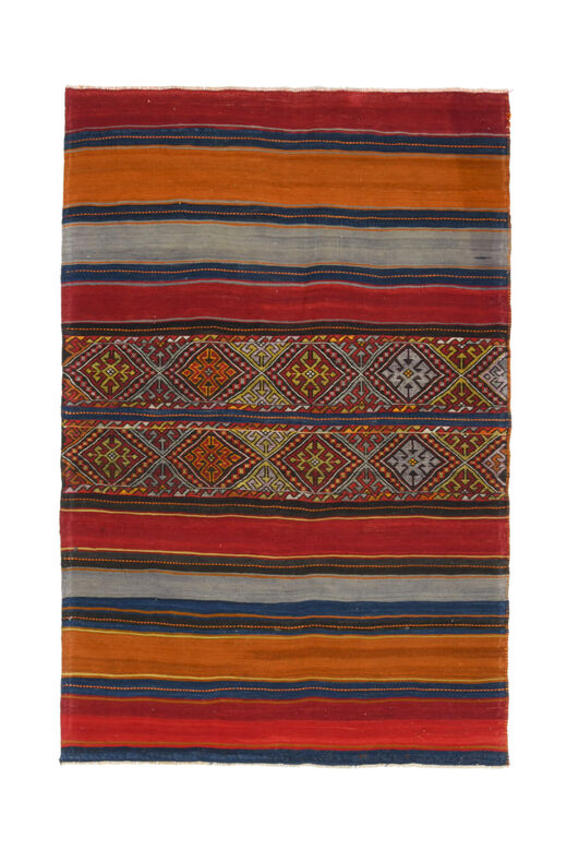 Vintage Traditional Turkish Kilim Rug