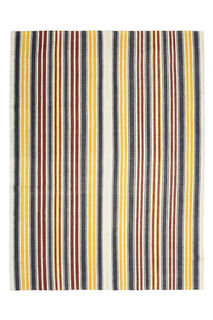 Striped Colorful Kilim Rug - Thumbnail