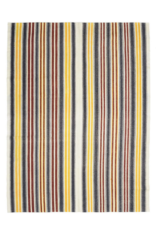 Striped Colorful Kilim Rug