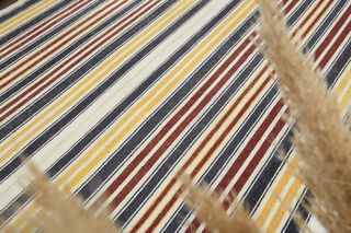 Striped Colorful Kilim Rug - Thumbnail