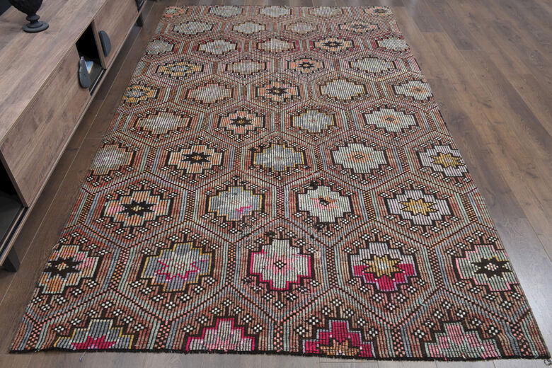 Handmade Vintage Anatolian Cacim Carpet