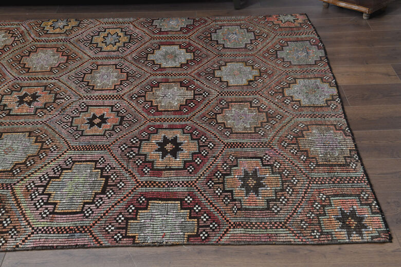 Handmade Vintage Anatolian Cacim Carpet