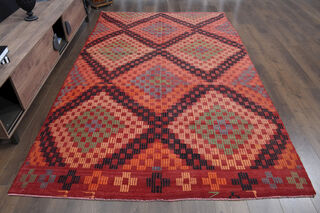 Oushak Vintage Area Rug - Thumbnail