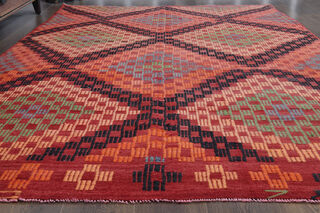 Oushak Vintage Area Rug - Thumbnail