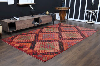 Oushak Vintage Area Rug - Thumbnail