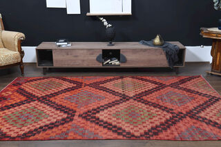 Oushak Vintage Area Rug - Thumbnail