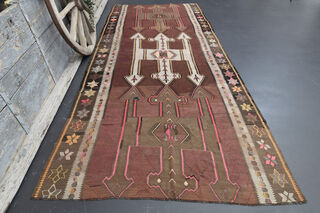 Turkish Vintage Runner Rug - Thumbnail