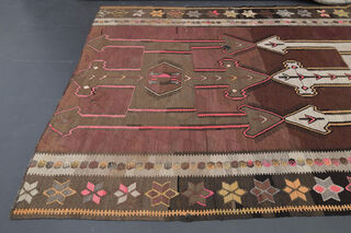 Turkish Vintage Runner Rug - Thumbnail