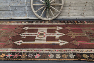 Turkish Vintage Runner Rug - Thumbnail