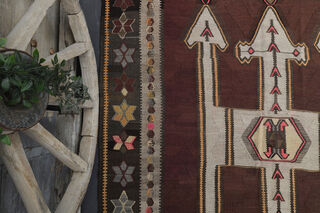 Turkish Vintage Runner Rug - Thumbnail