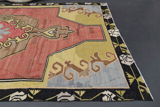 Oushak Cacim Kilim - Vintage Area Rug - Thumbnail