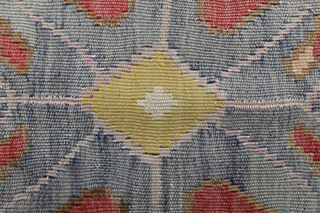 Oushak Cacim Kilim - Vintage Area Rug - Thumbnail