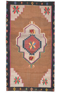 Turkish Vintage Cacim Area Rug - Thumbnail