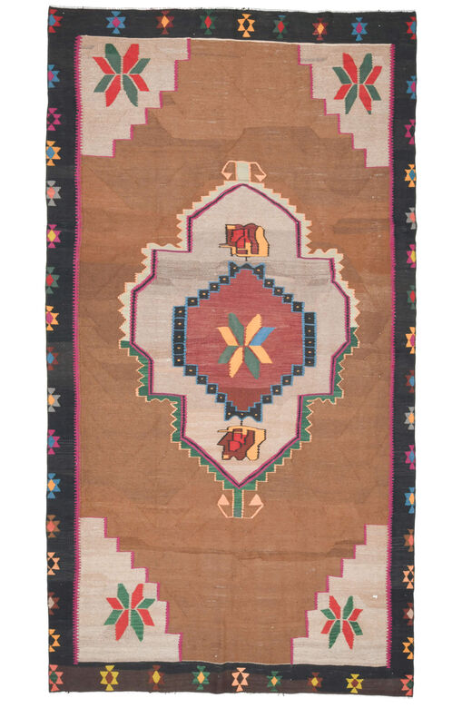 Turkish Vintage Cacim Area Rug