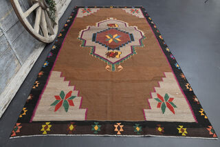 Turkish Vintage Cacim Area Rug - Thumbnail