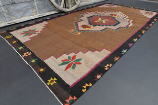 Turkish Vintage Cacim Area Rug - Thumbnail