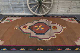 Turkish Vintage Cacim Area Rug - Thumbnail