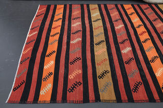 Turkish Vintage Wide Runner Kilim - Thumbnail