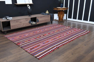 Flatweave Turkish Vintage Area Rug - Thumbnail